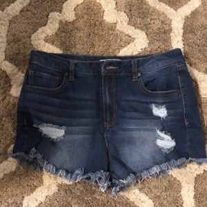 Denim shorts